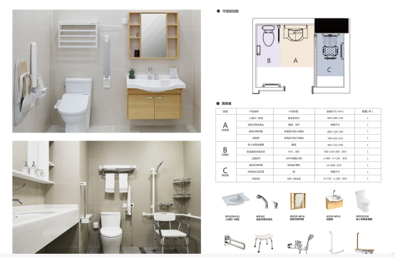 适老化卫浴空间配套设施